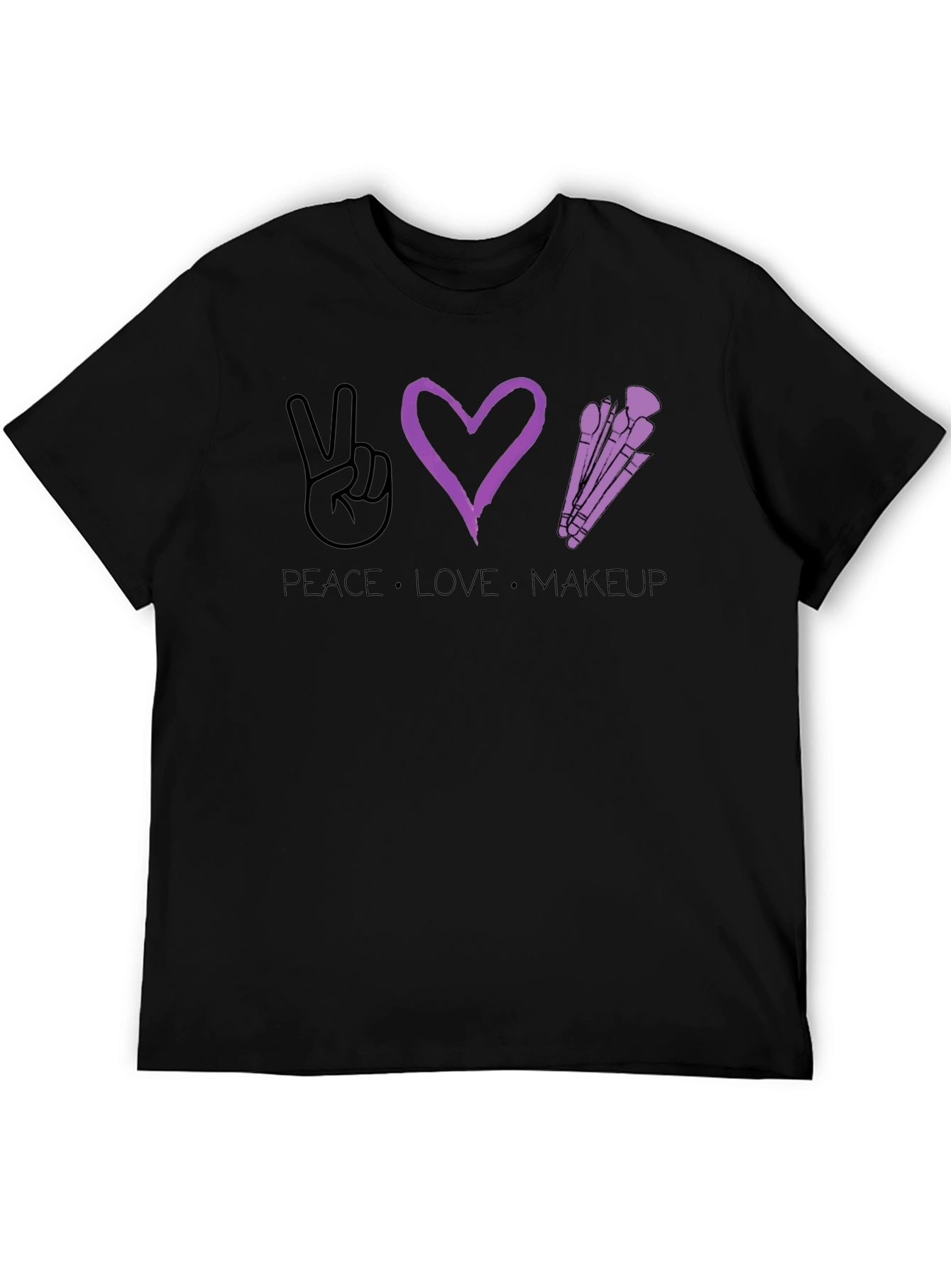 Peace Love Makeup T-Shirt - Stylish Graphic Tee