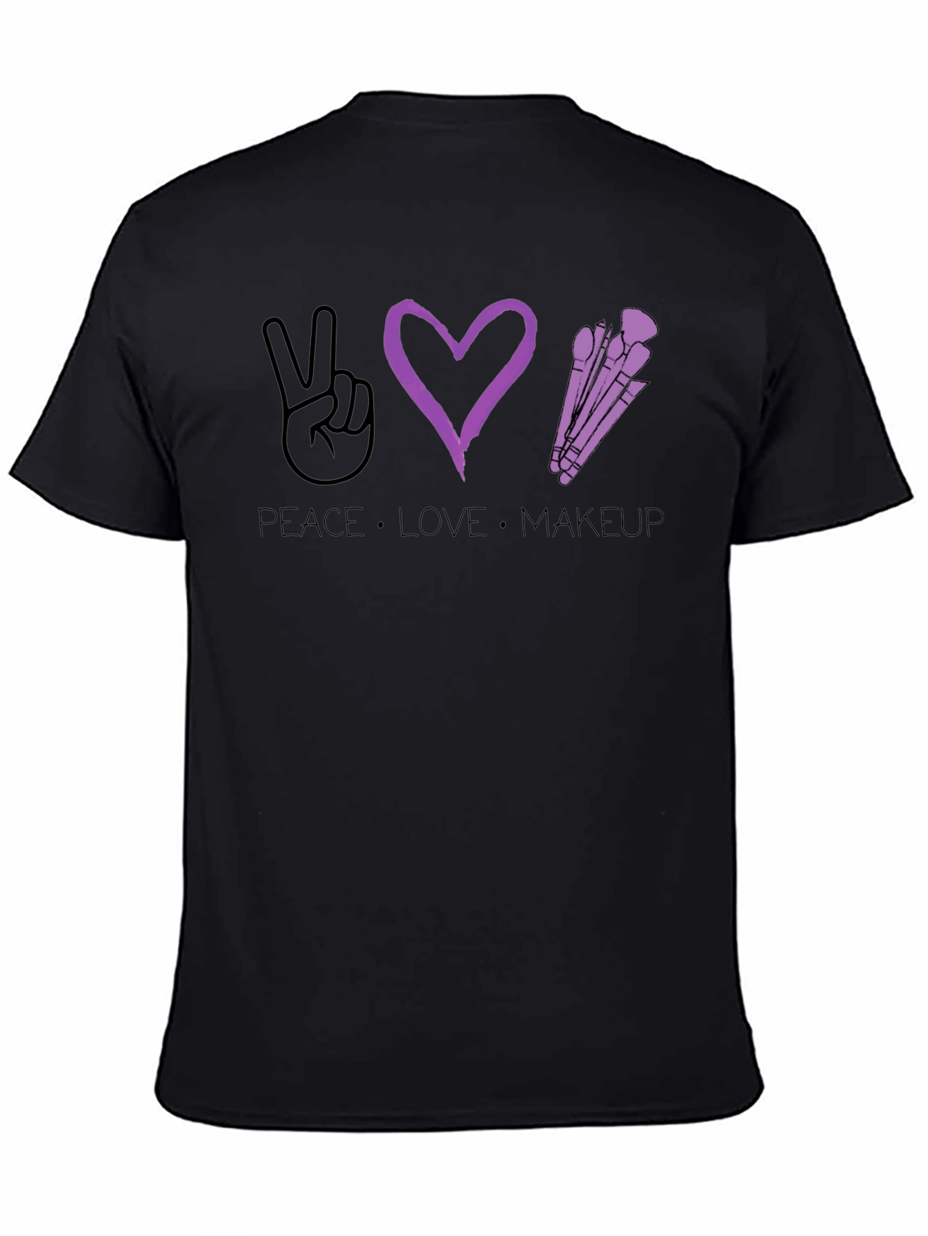 Peace Love Makeup T-Shirt - Stylish Graphic Tee