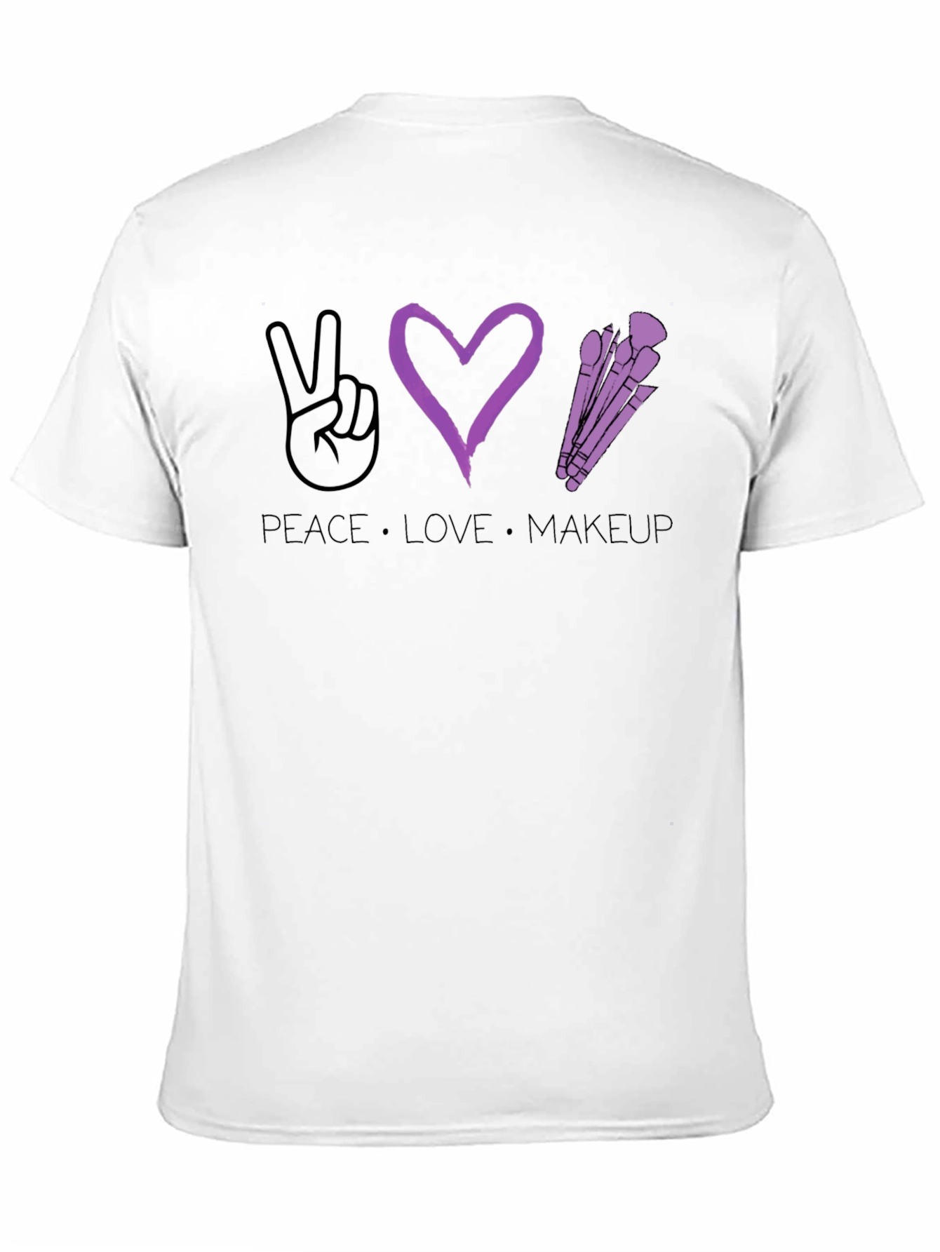 Peace Love Makeup T-Shirt - Stylish Graphic Tee