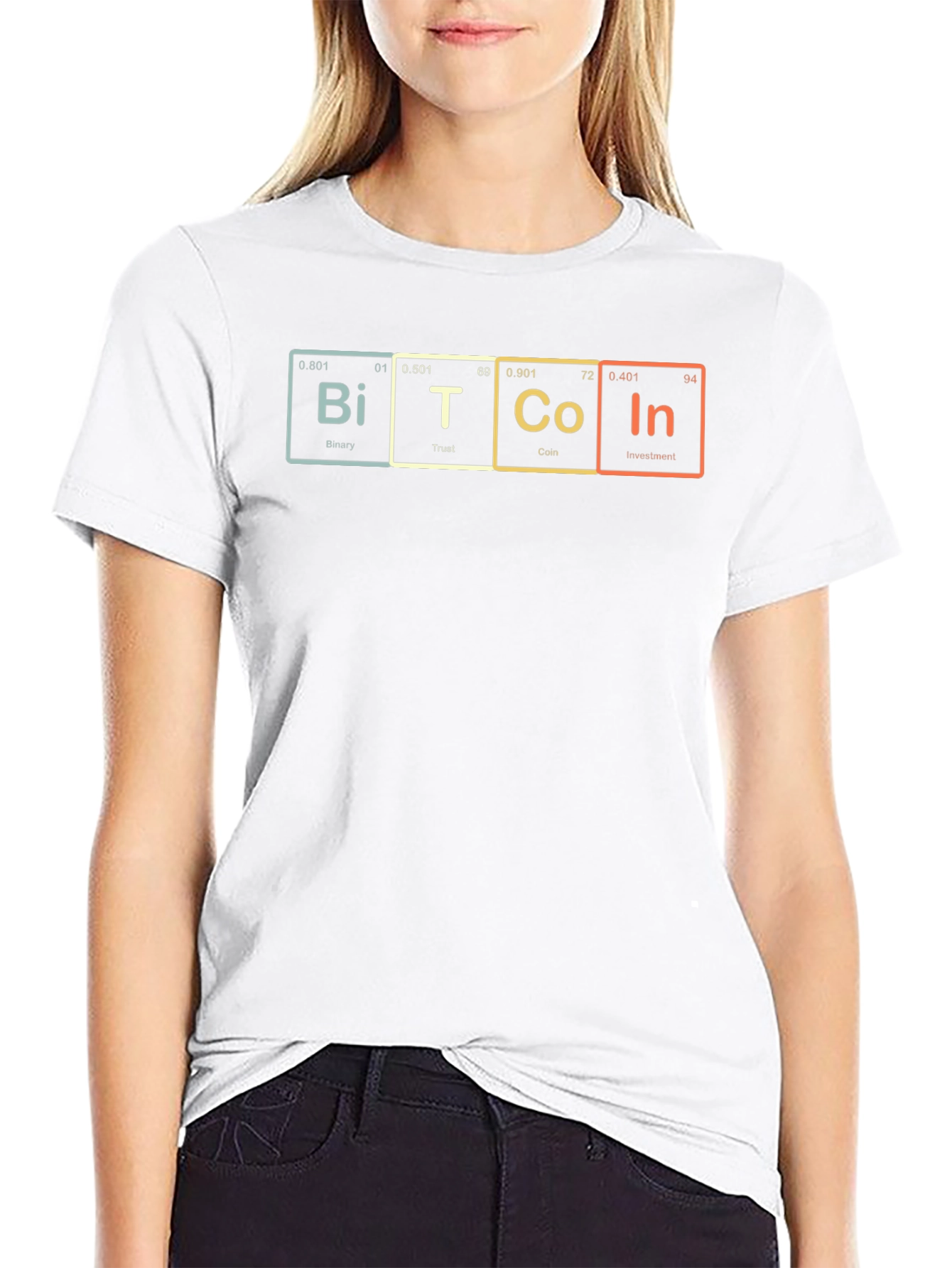 Bitcoin Periodic Table Style T-Shirt