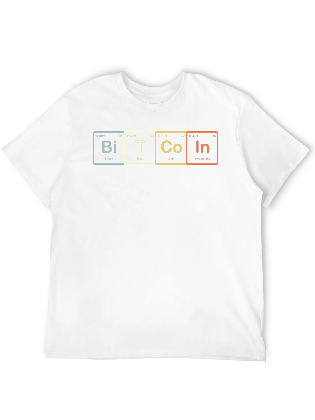 Bitcoin Periodic Table Style T-Shirt