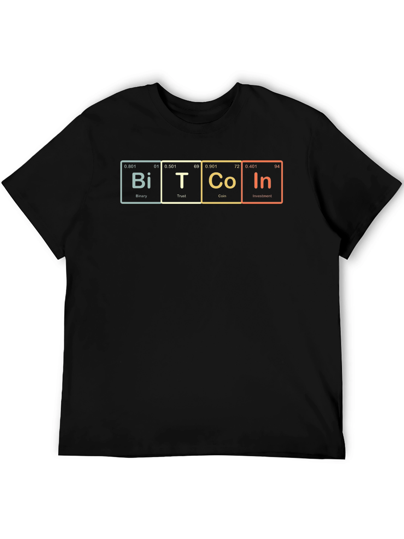 Bitcoin Periodic Table Style T-Shirt