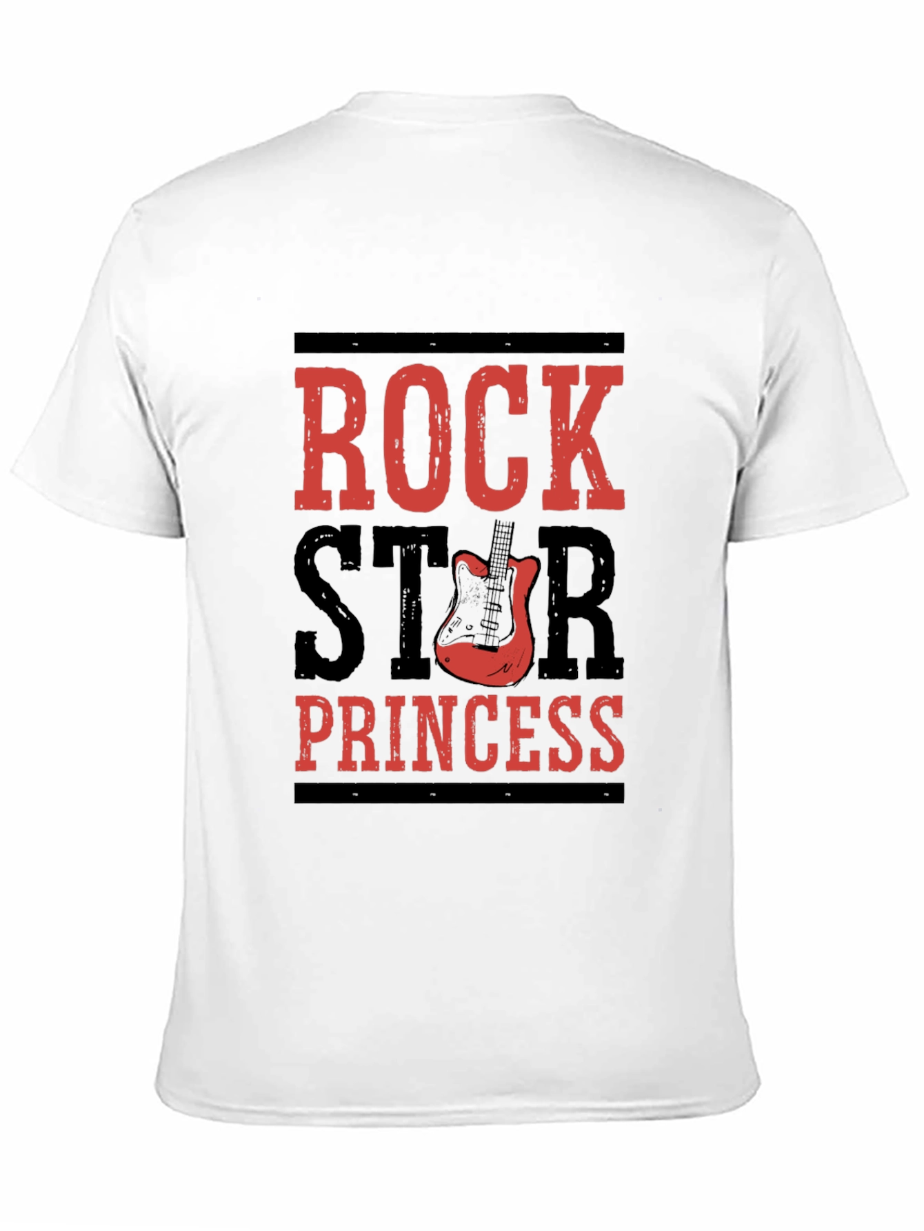Rockstar Princess Black T-Shirt - Music Lover Tee