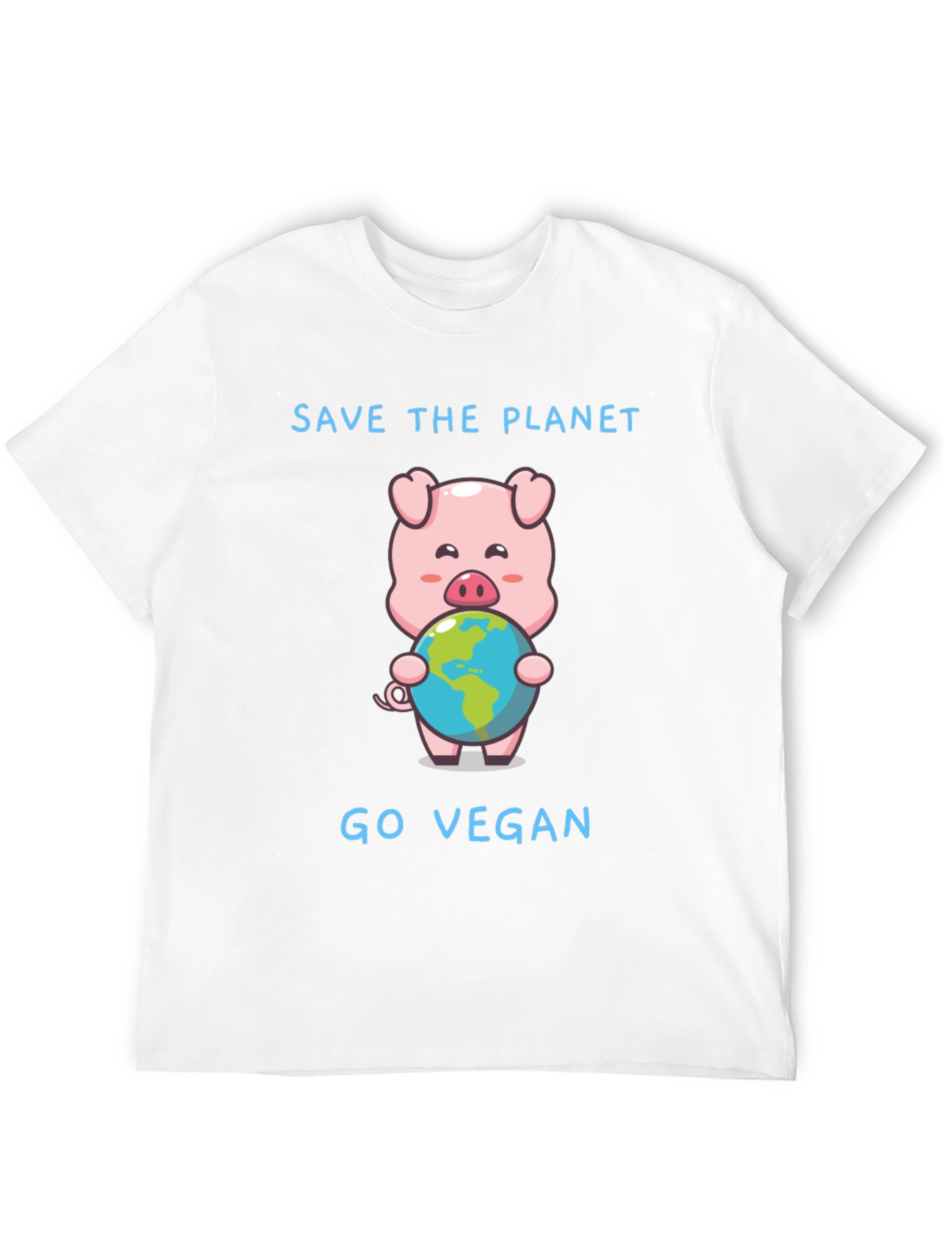 Save the Planet Go Vegan Pig T-Shirt