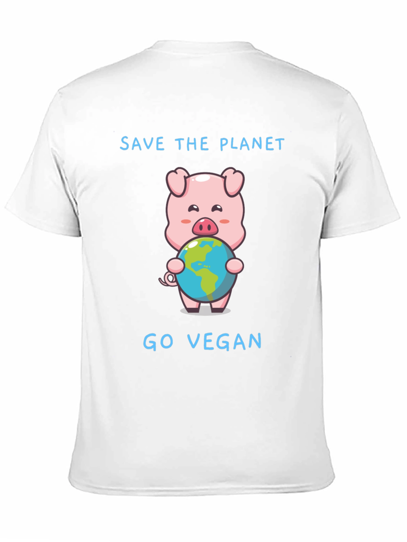 Save the Planet Go Vegan Pig T-Shirt