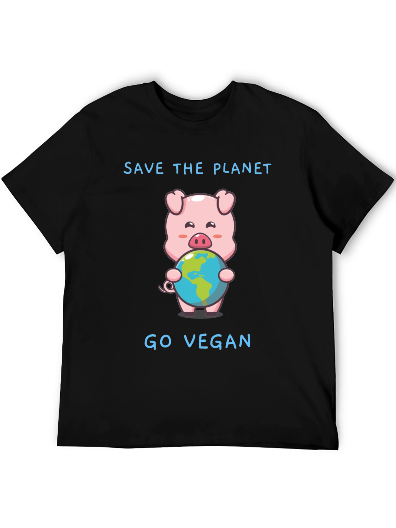 Save the Planet Go Vegan Pig T-Shirt