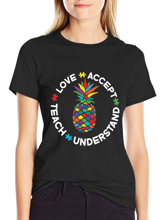 Autism Awareness Pineapple T-Shirt