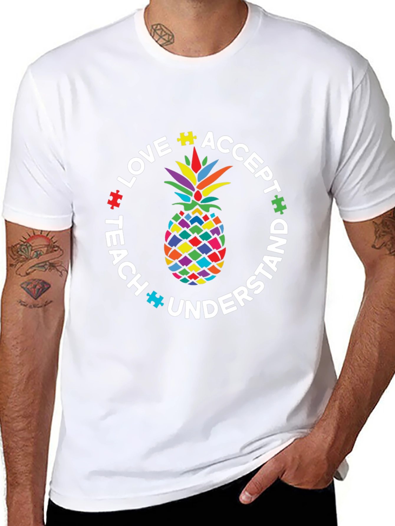 Autism Awareness Pineapple T-Shirt