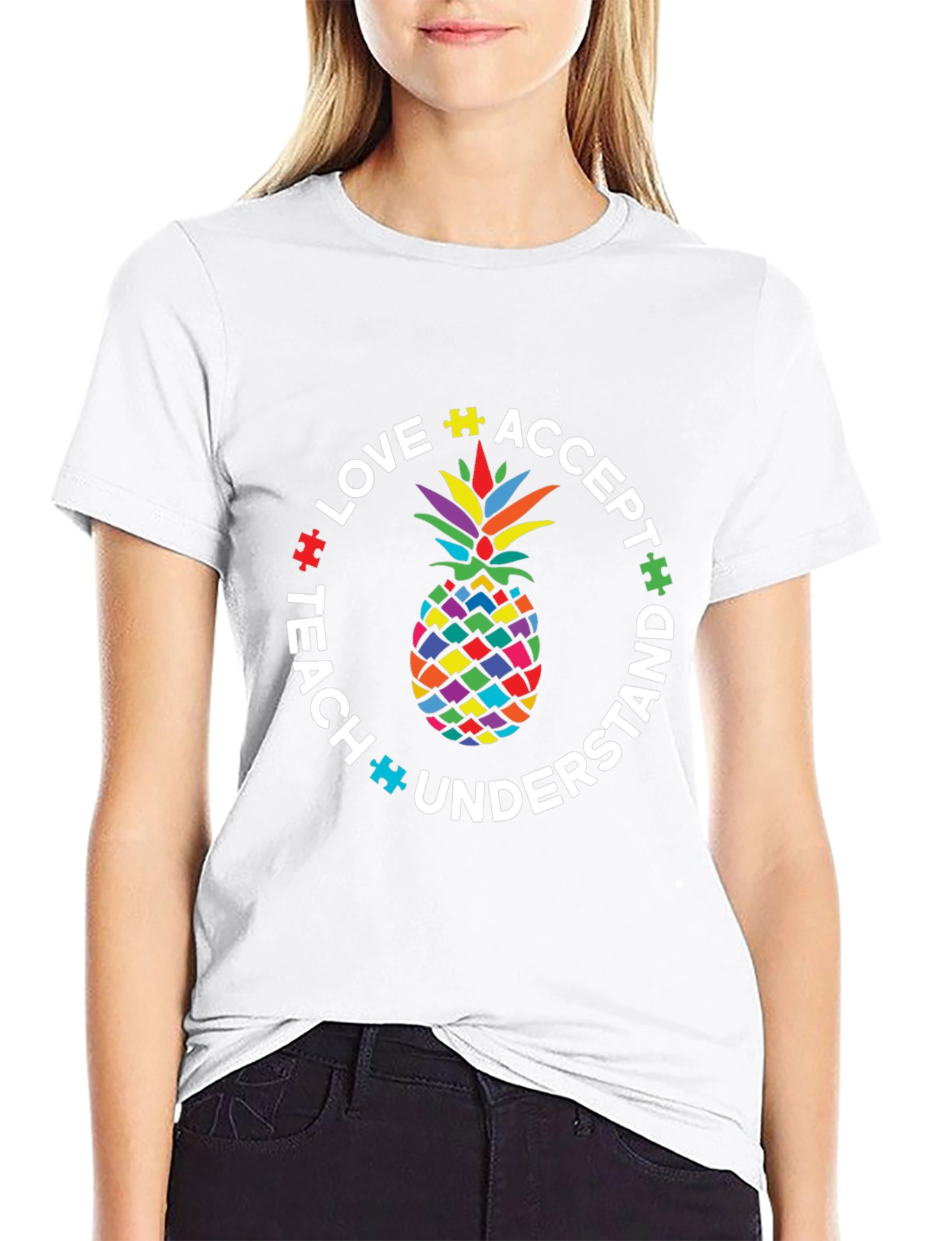 Autism Awareness Pineapple T-Shirt