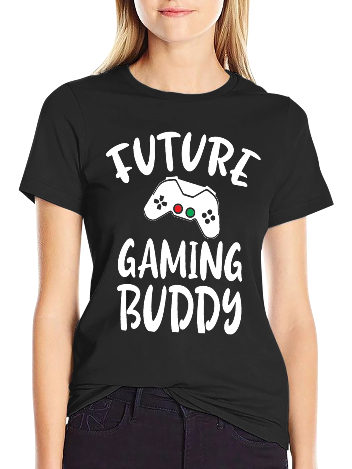 Future Gaming Buddy Black T-Shirt