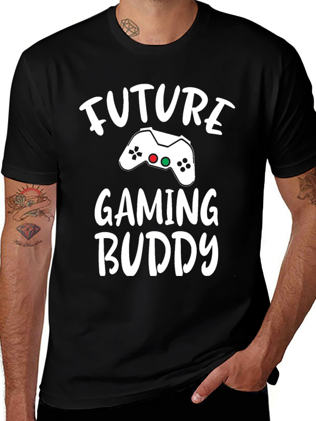 Future Gaming Buddy Black T-Shirt