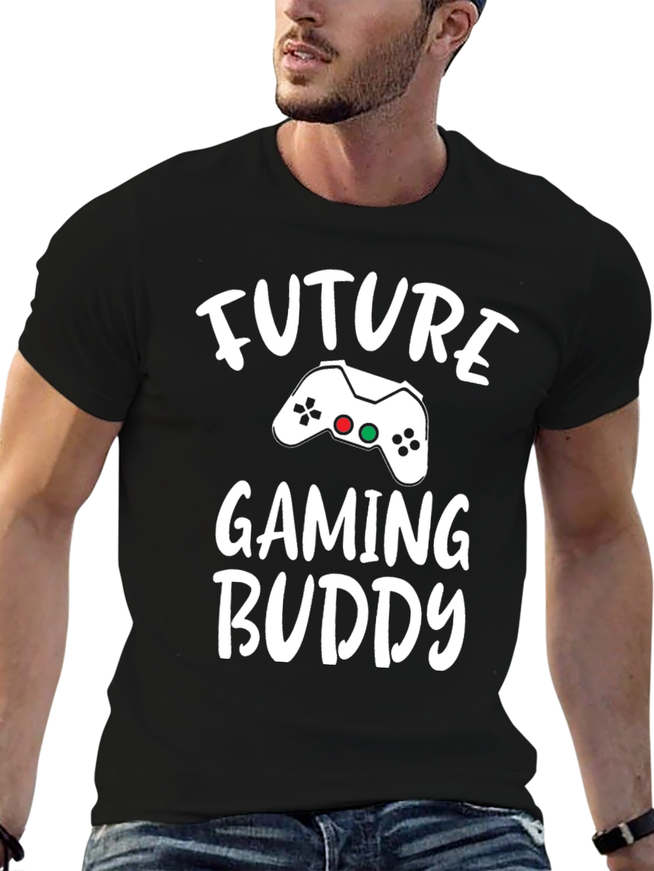 Future Gaming Buddy Black T-Shirt