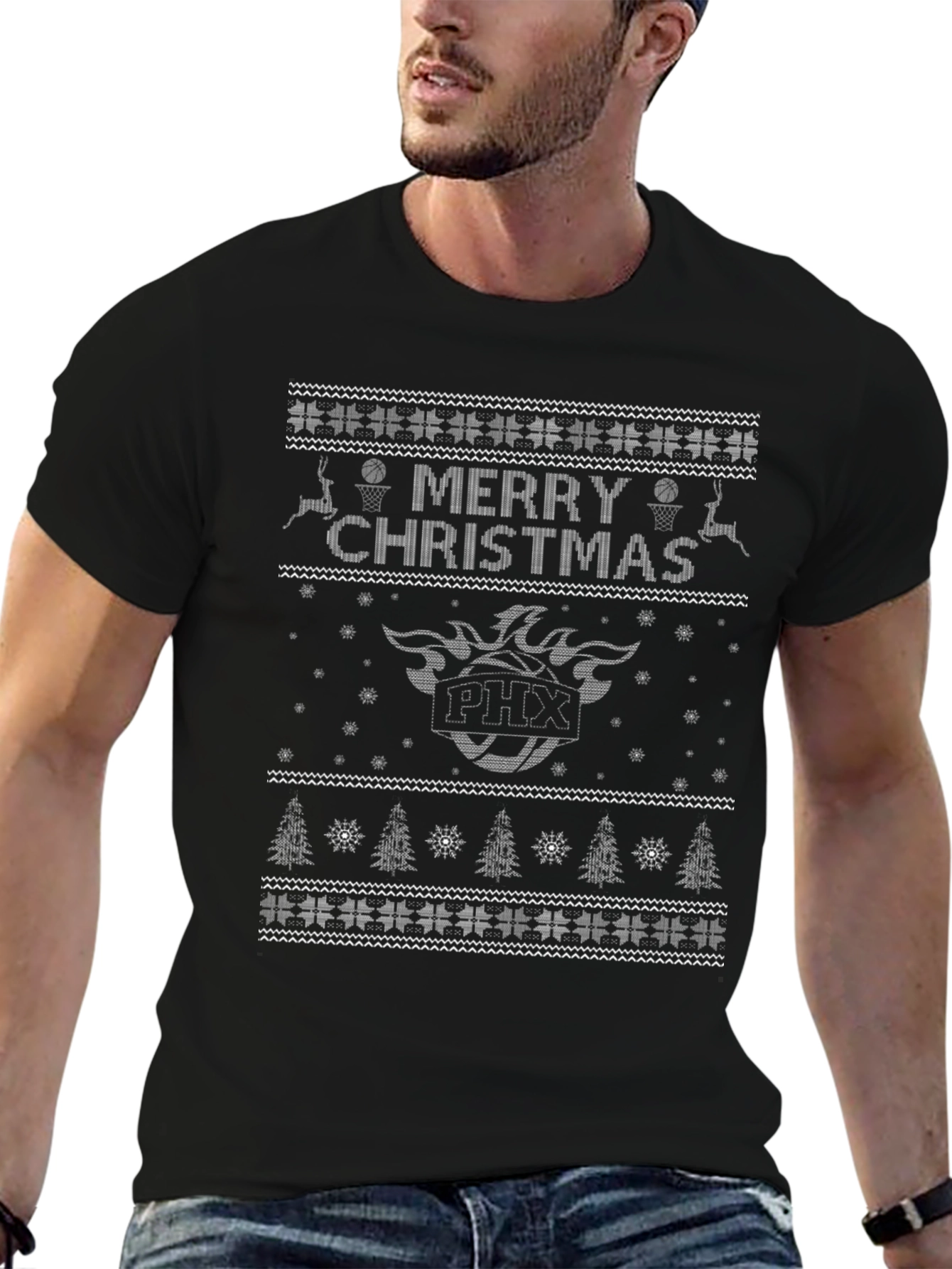 Phoenix Suns Merry Christmas Ugly Sweater T-Shirt