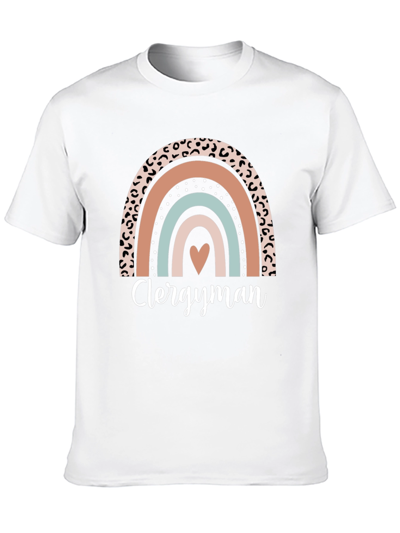 Clergyman Rainbow Heart T-Shirt