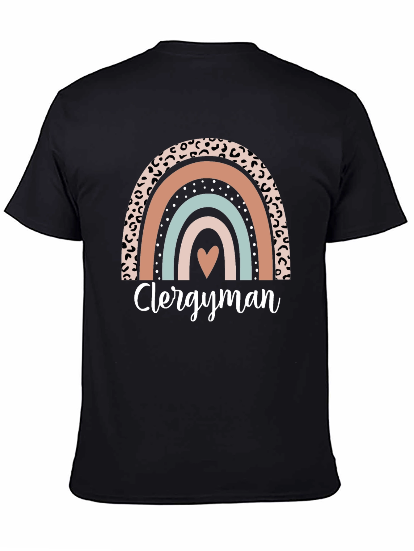 Clergyman Rainbow Heart T-Shirt