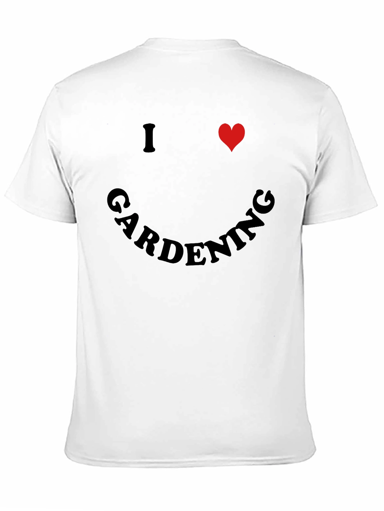 I Heart Gardening Black Crew Neck T-Shirt