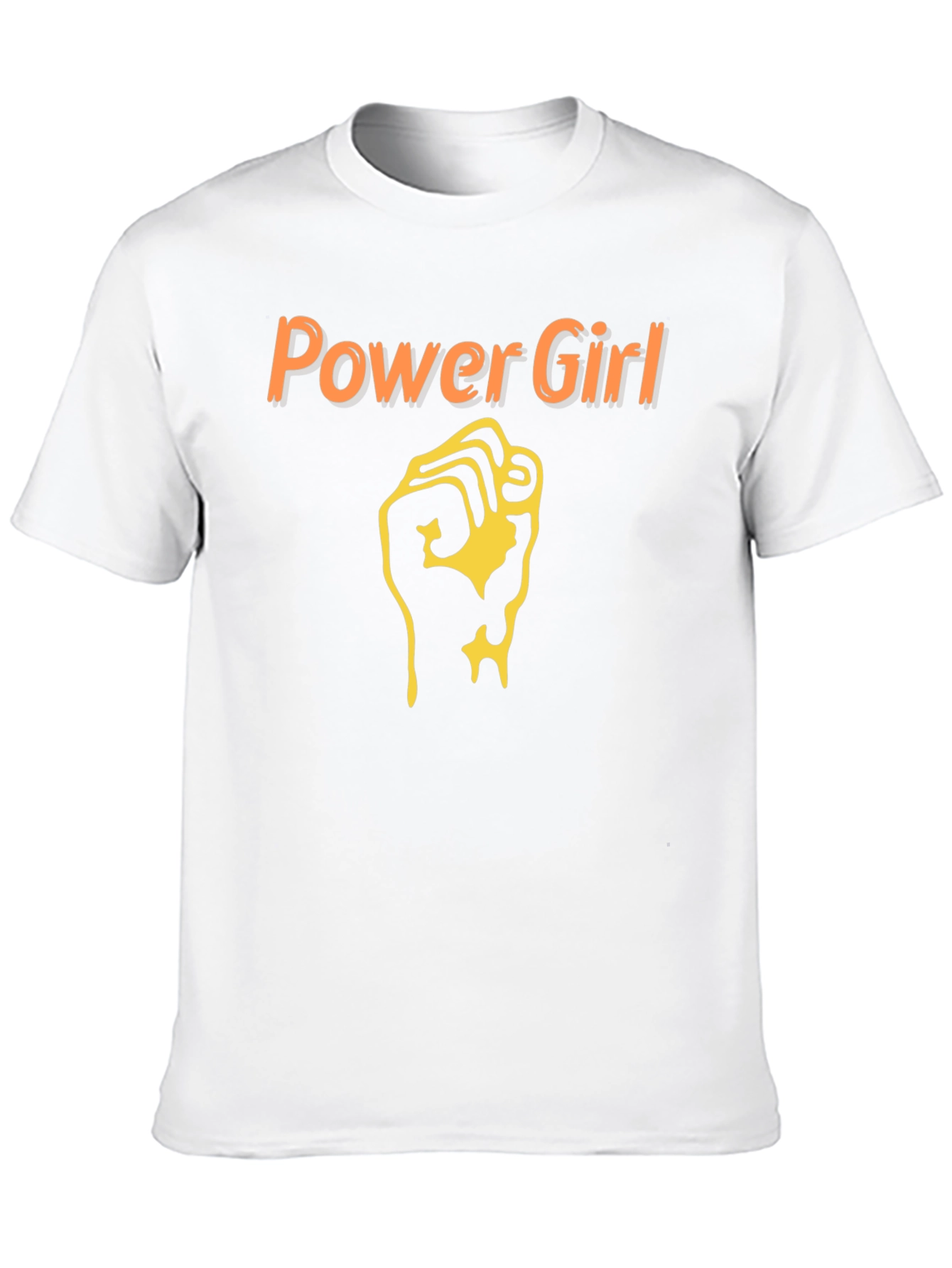 Power Girl Fist T-Shirt - Black Cotton Tee