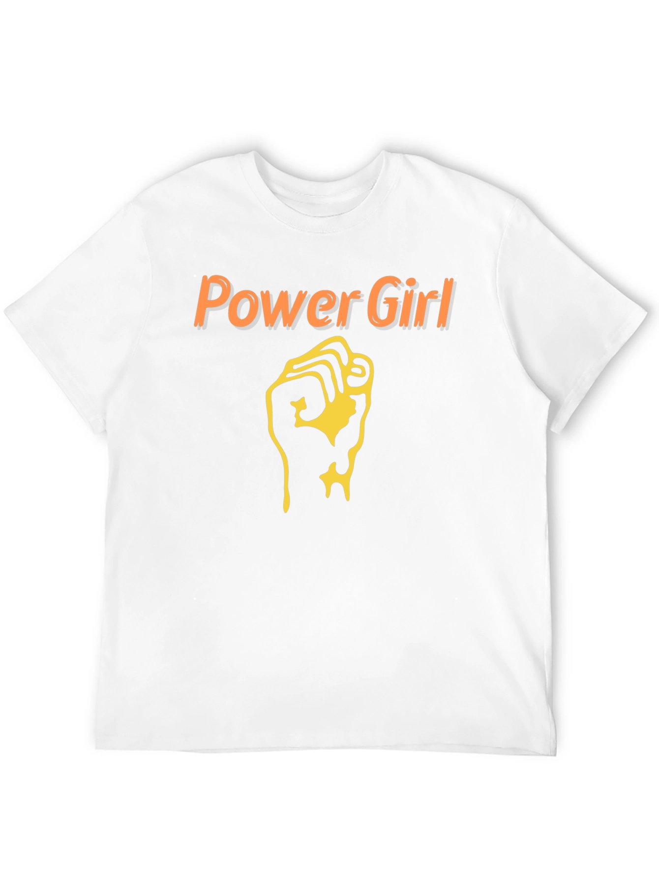 Power Girl Fist T-Shirt - Black Cotton Tee
