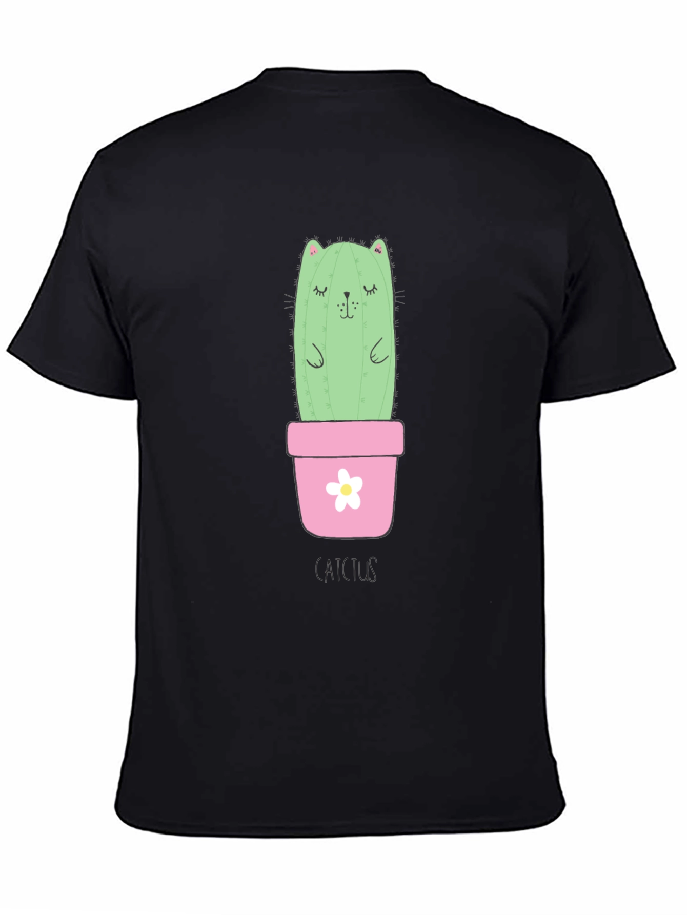 Cute Cat Cactus T-Shirt - Unique Graphic Tee