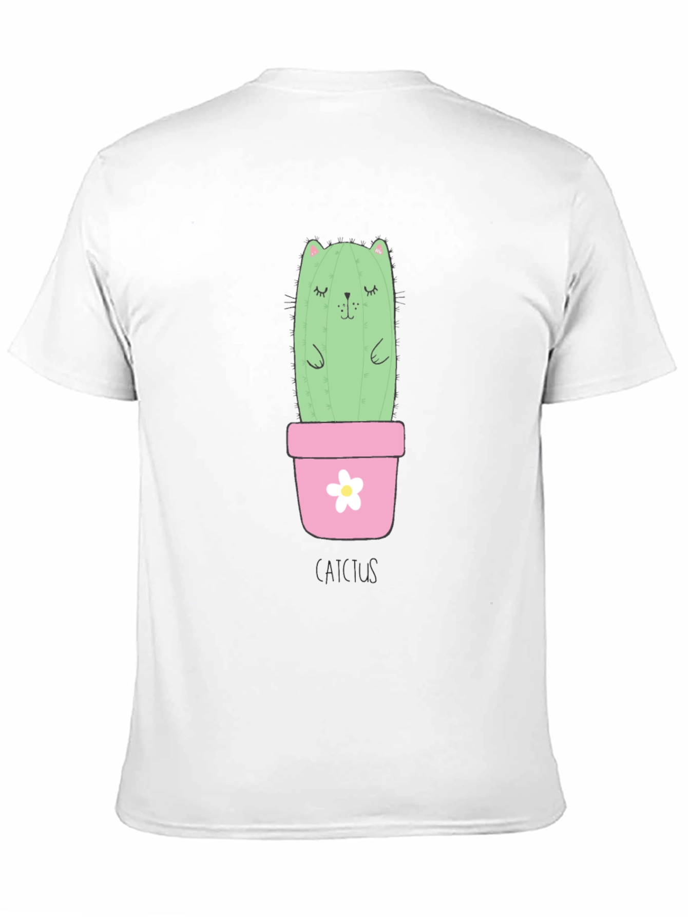 Cute Cat Cactus T-Shirt - Unique Graphic Tee
