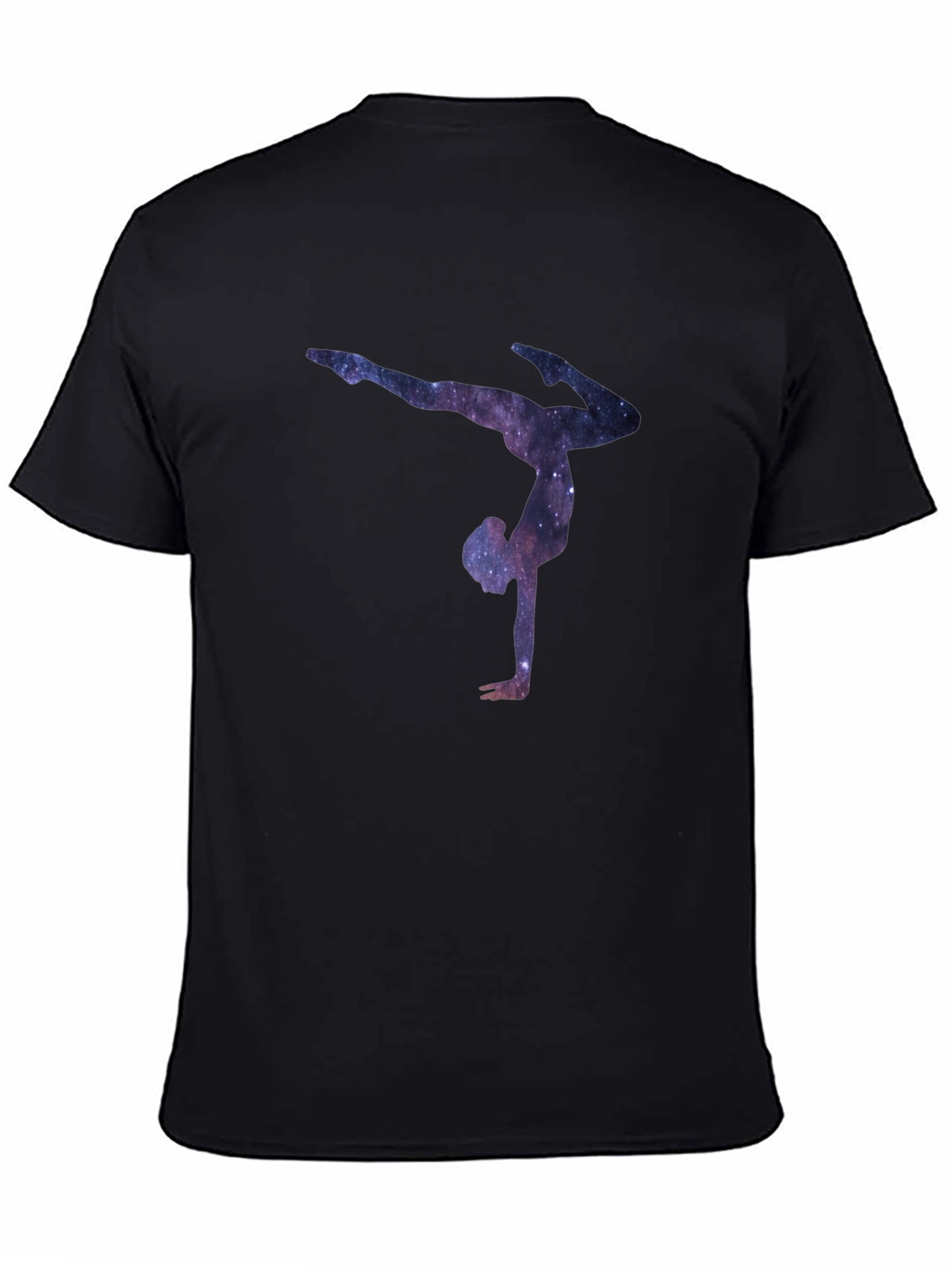 Galaxy Gymnast Black T-Shirt