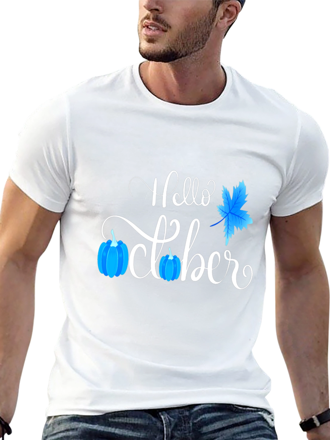 Hello October T-Shirt - Festive Fall Apparel