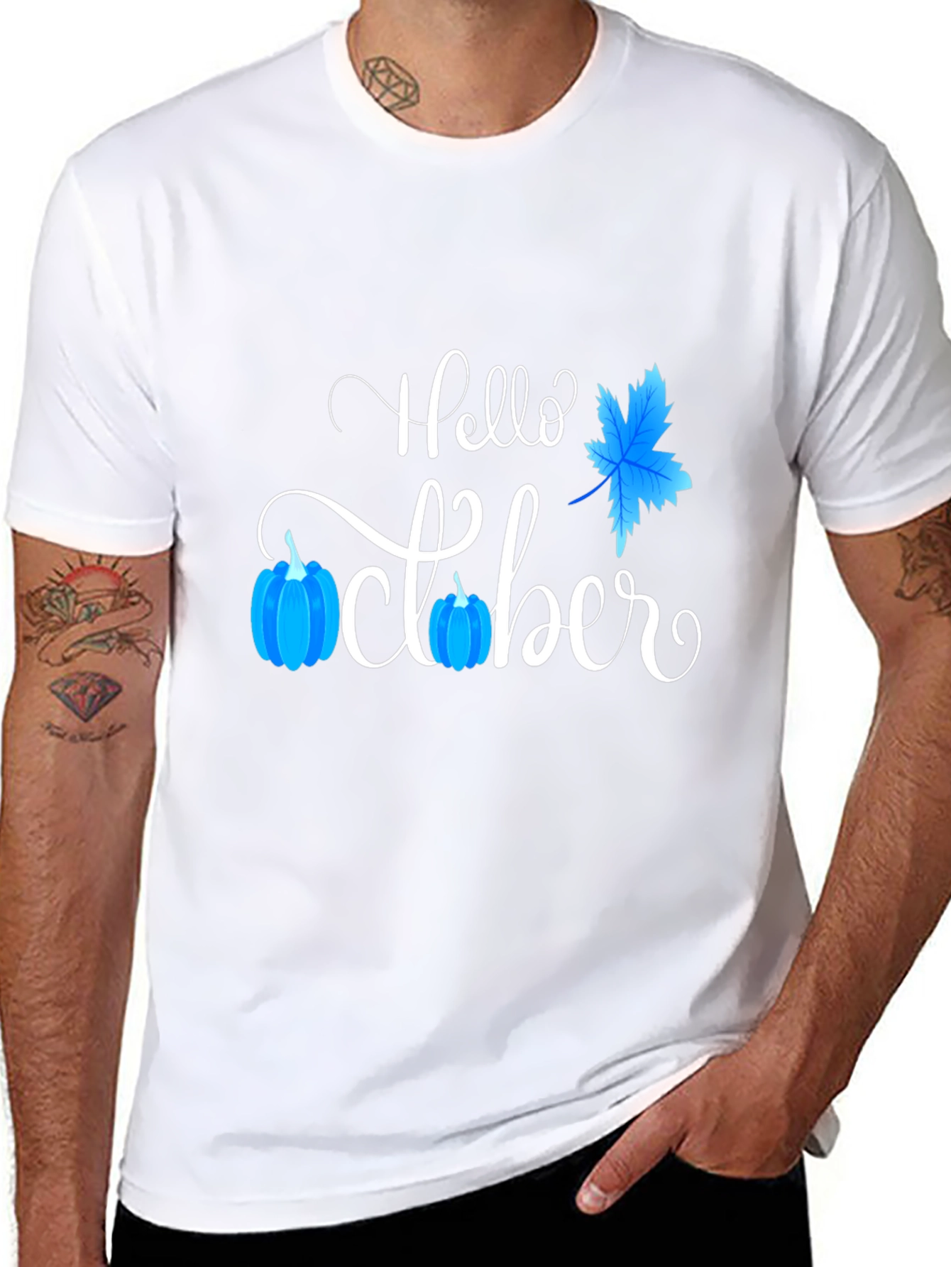 Hello October T-Shirt - Festive Fall Apparel