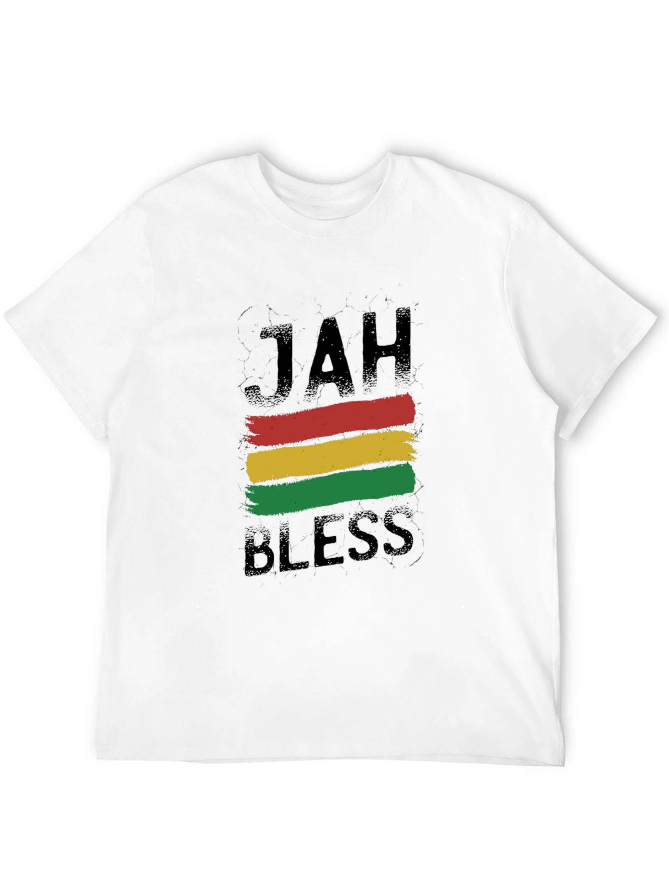 Jah Bless Rastafarian Style Black T-Shirt