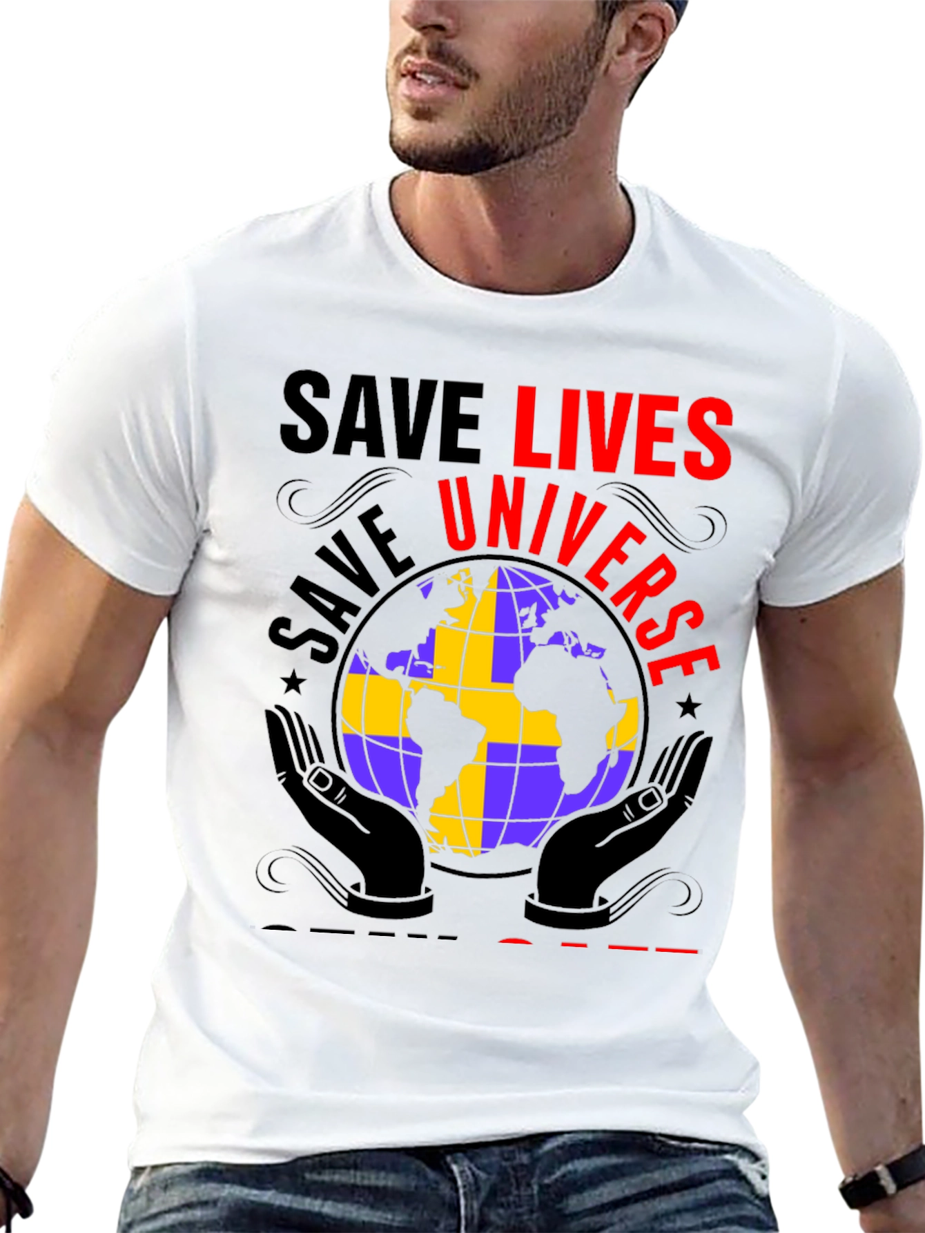 Save Lives Universe Graphic Tee