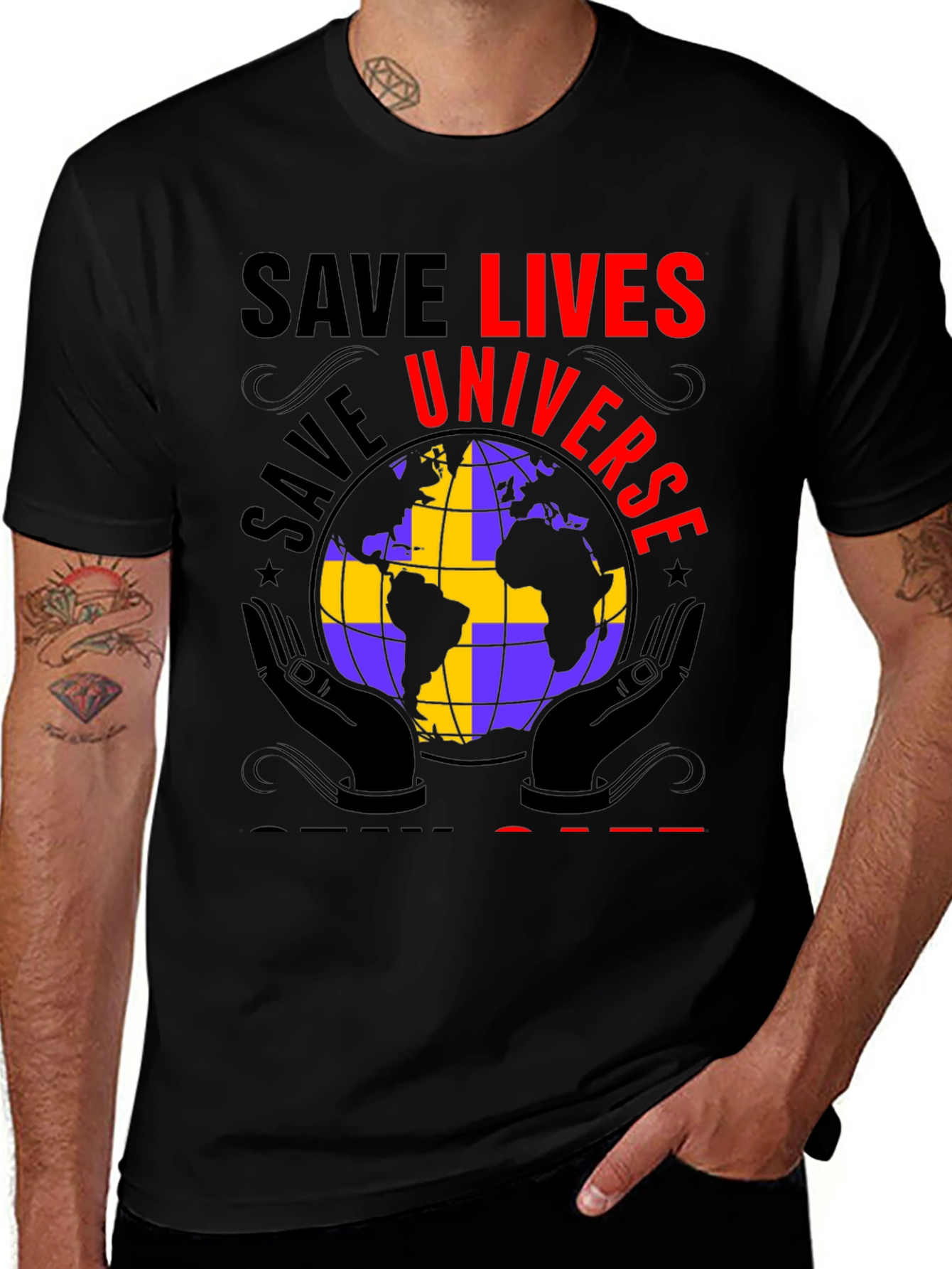 Save Lives Universe Graphic Tee