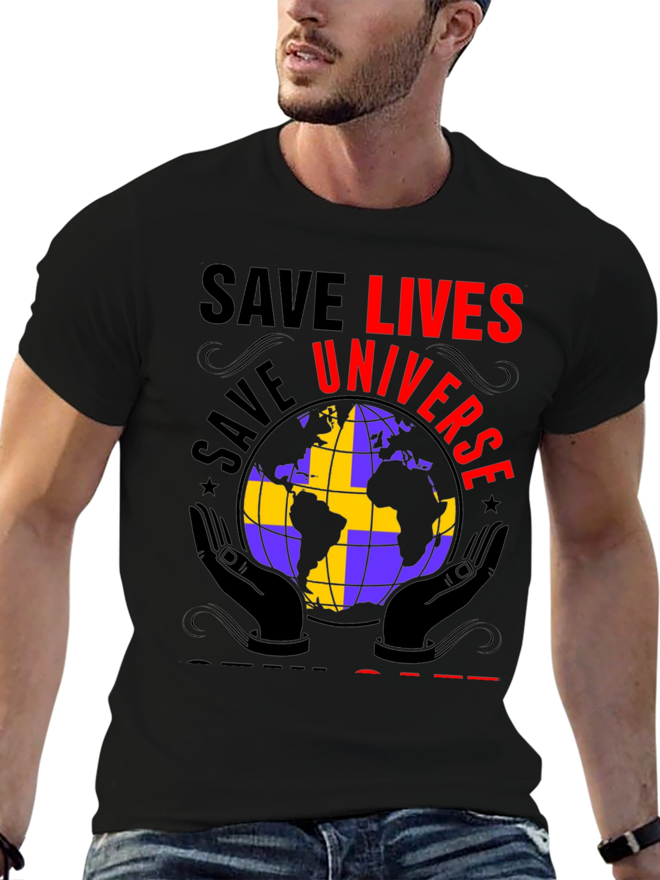 Save Lives Universe Graphic Tee