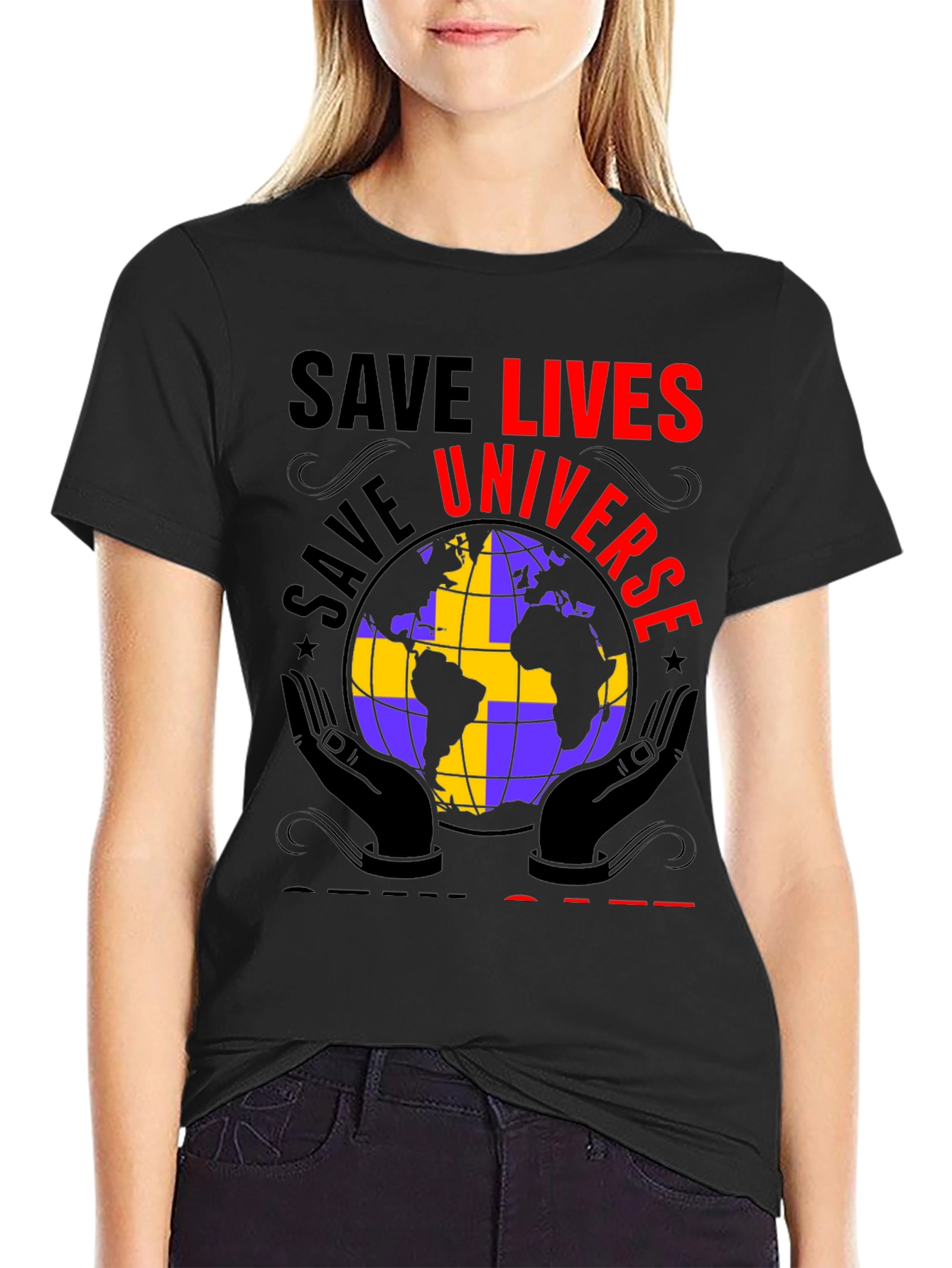 Save Lives Universe Graphic Tee