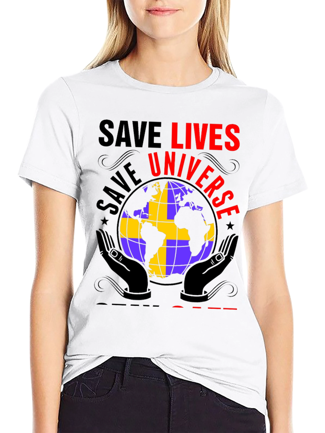 Save Lives Universe Graphic Tee