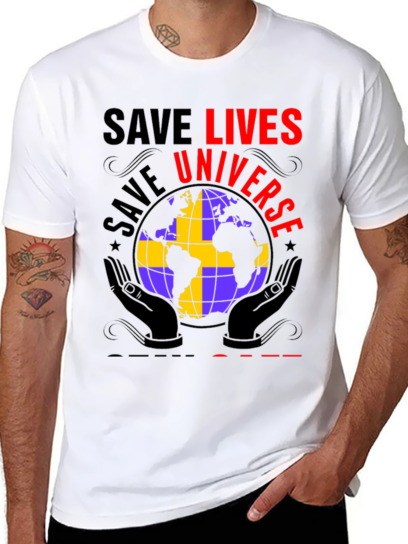 Save Lives Universe Graphic Tee