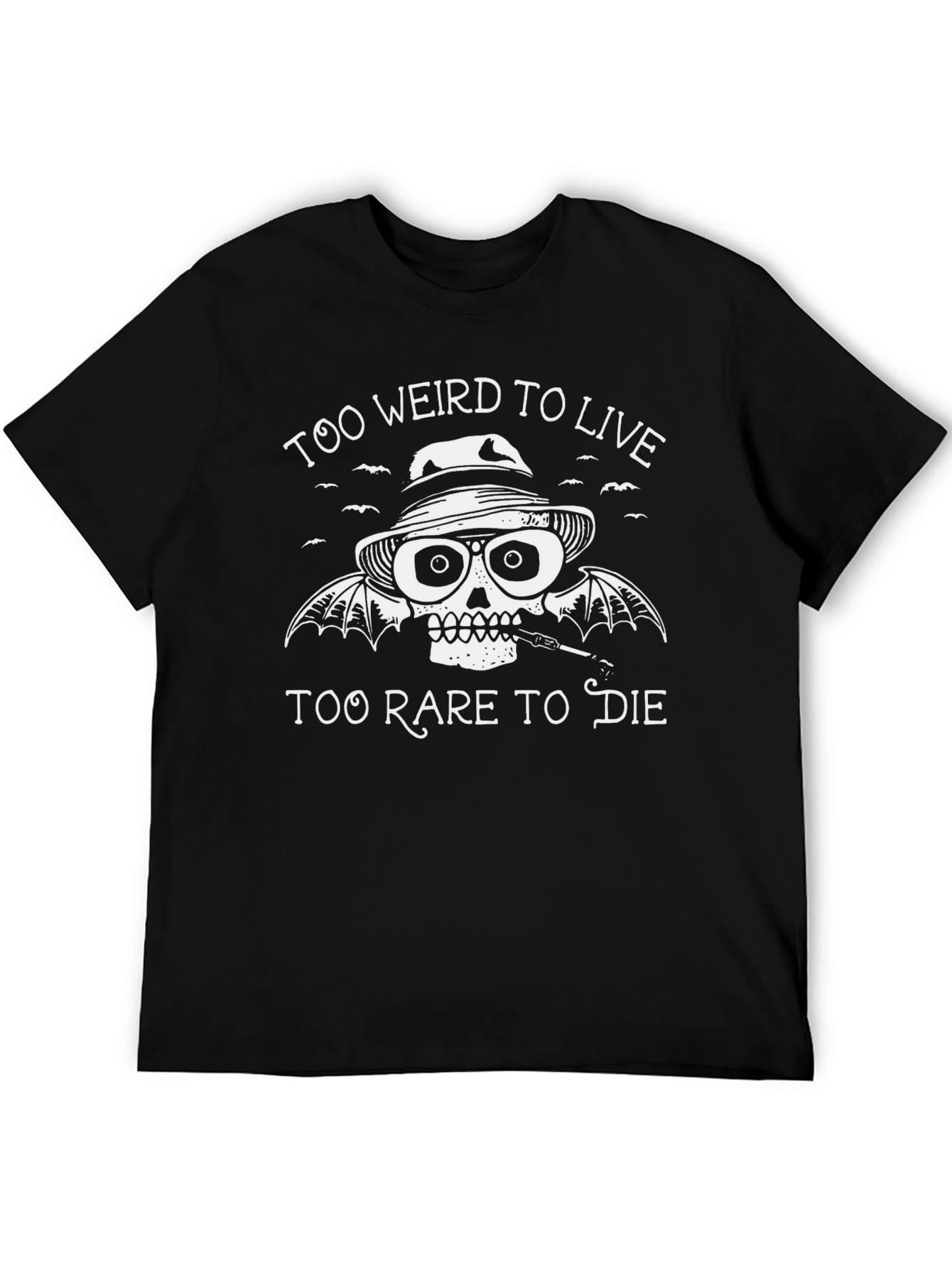 Too Weird to Live Black Graphic T-Shirt