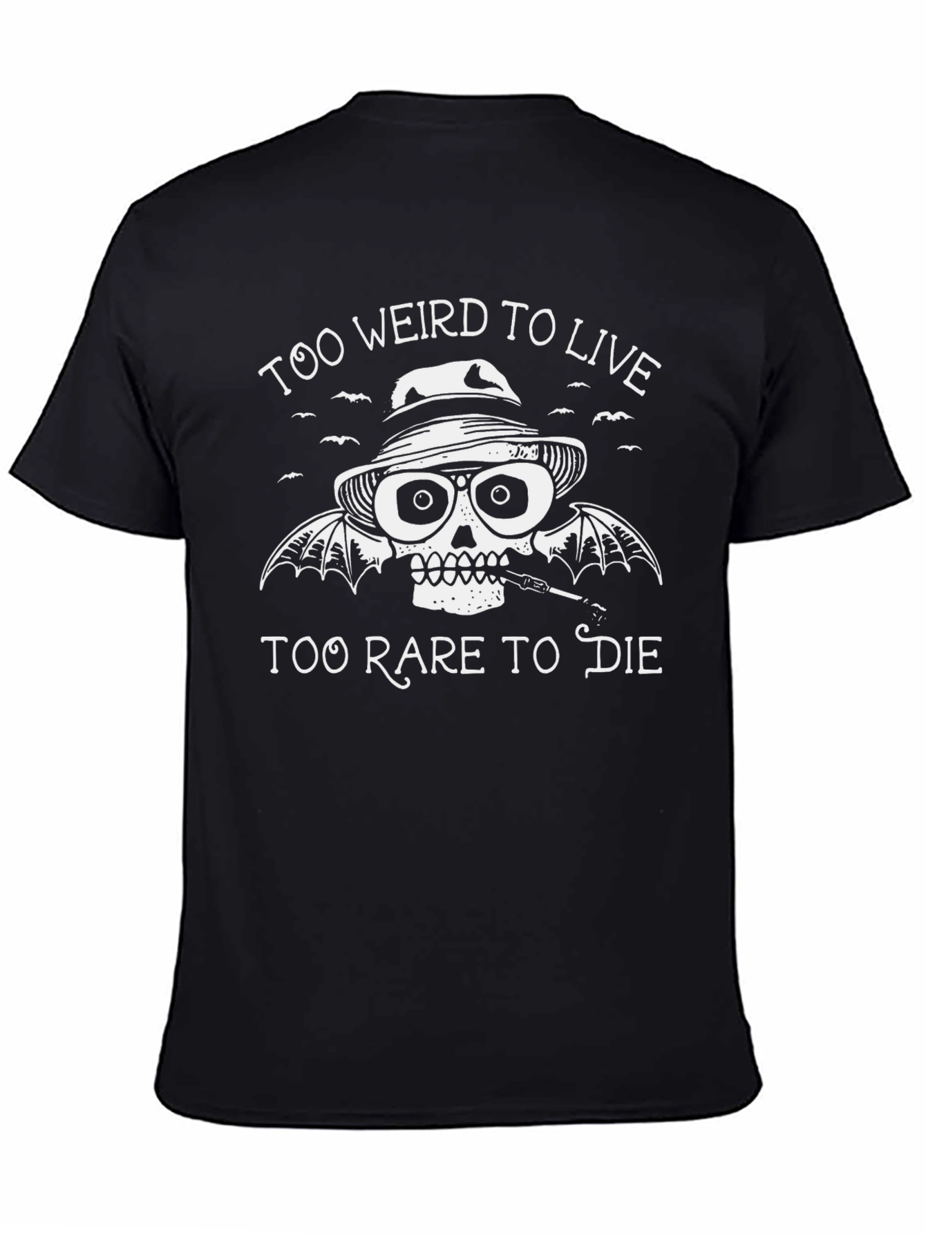 Too Weird to Live Black Graphic T-Shirt