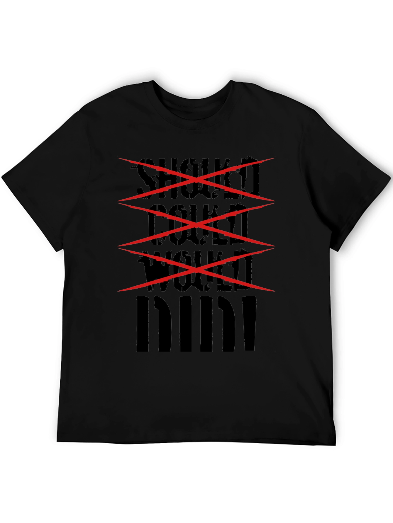 Shock! Double Wolf Black Graphic Tee