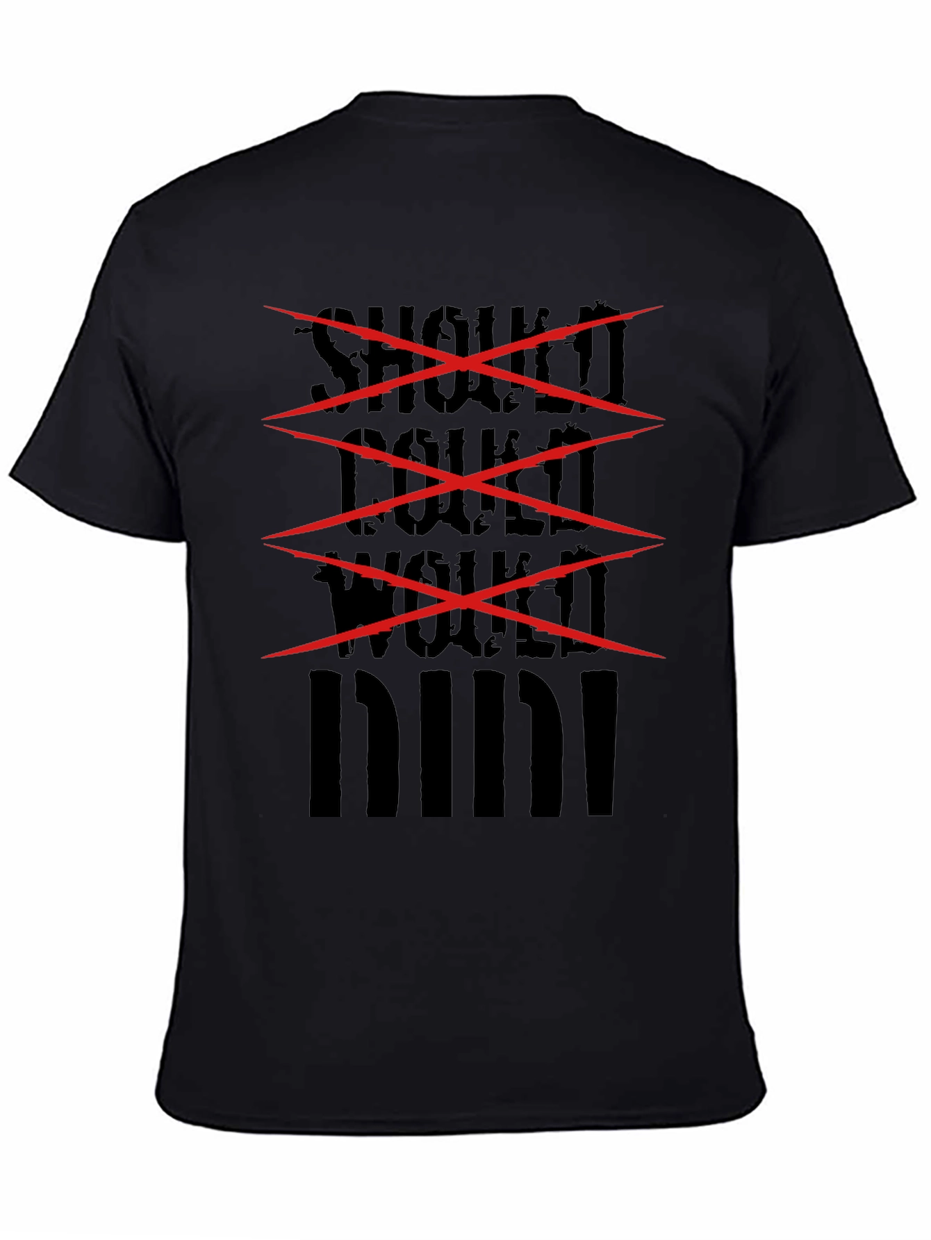 Shock! Double Wolf Black Graphic Tee