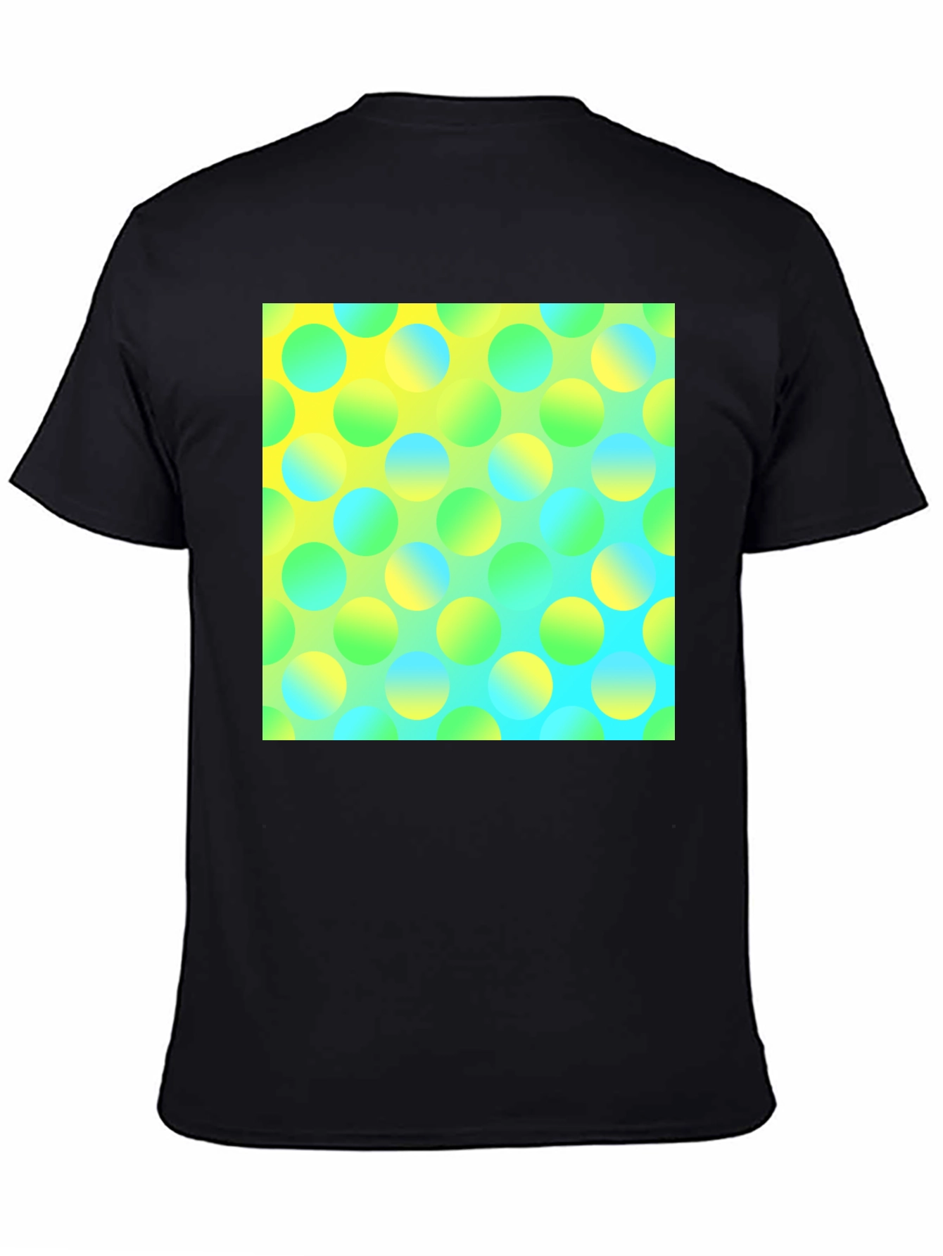 Vibrant Polka Dot Graphic Tee - Modern Design