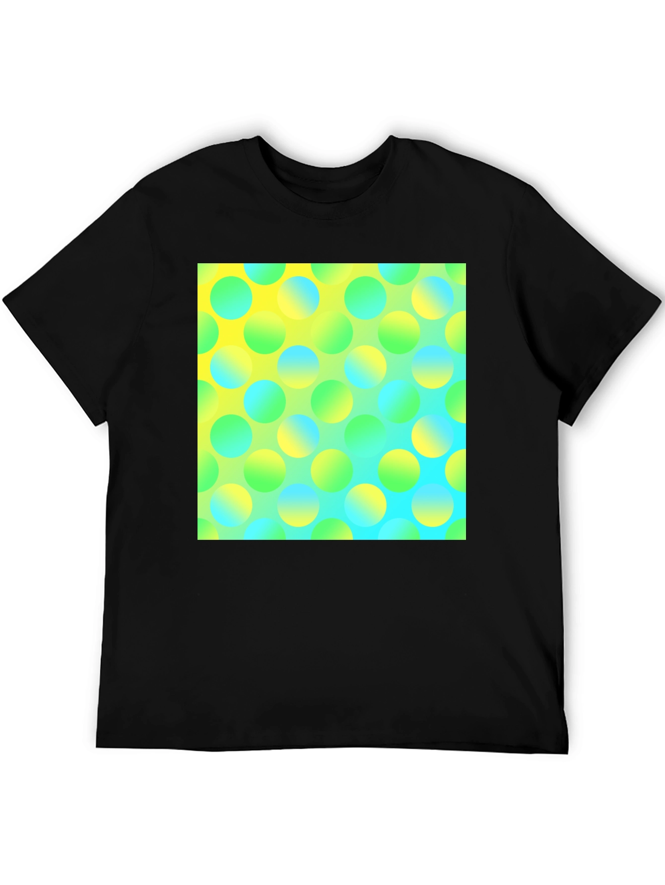 Vibrant Polka Dot Graphic Tee - Modern Design