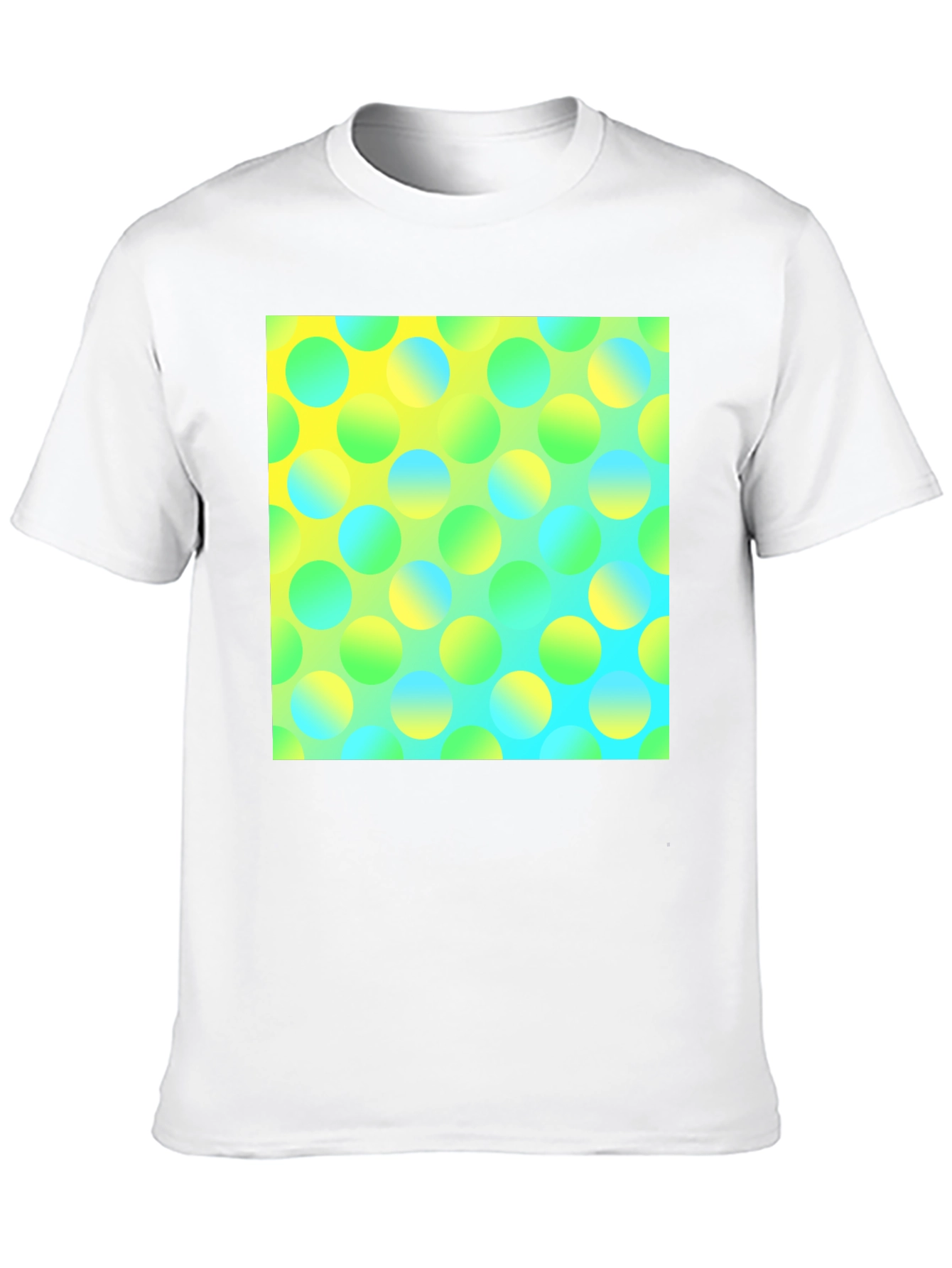 Vibrant Polka Dot Graphic Tee - Modern Design