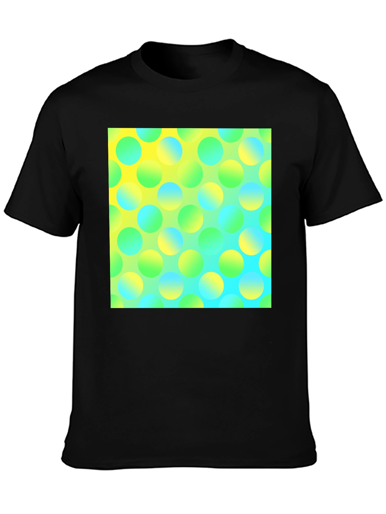 Vibrant Polka Dot Graphic Tee - Modern Design