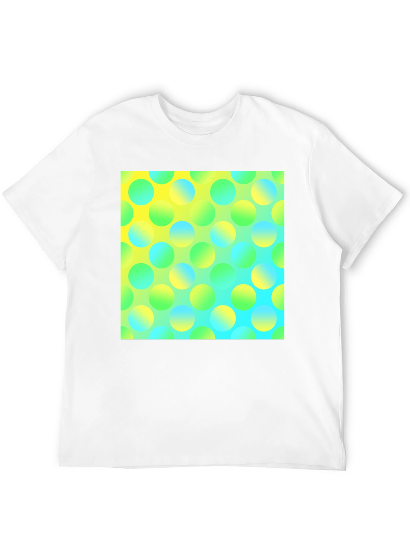 Vibrant Polka Dot Graphic Tee - Modern Design