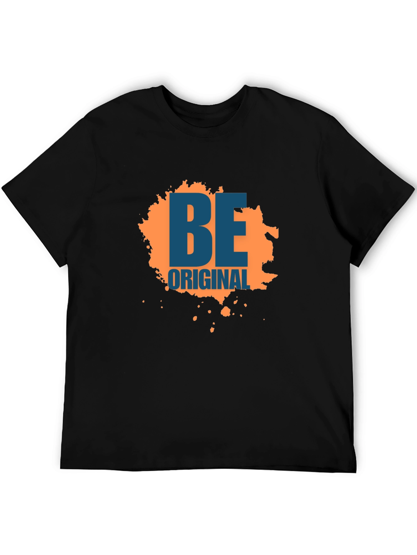 Be Original Graphic Tee - Black Cotton Blend