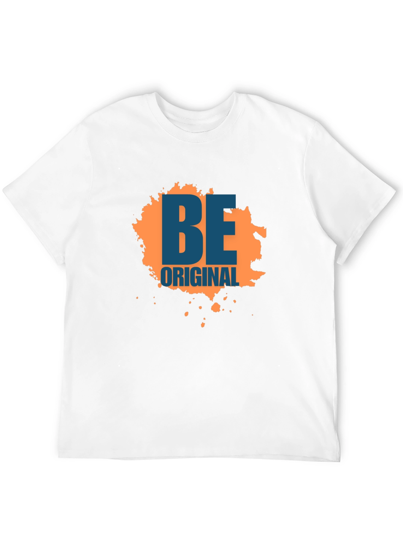 Be Original Graphic Tee - Black Cotton Blend