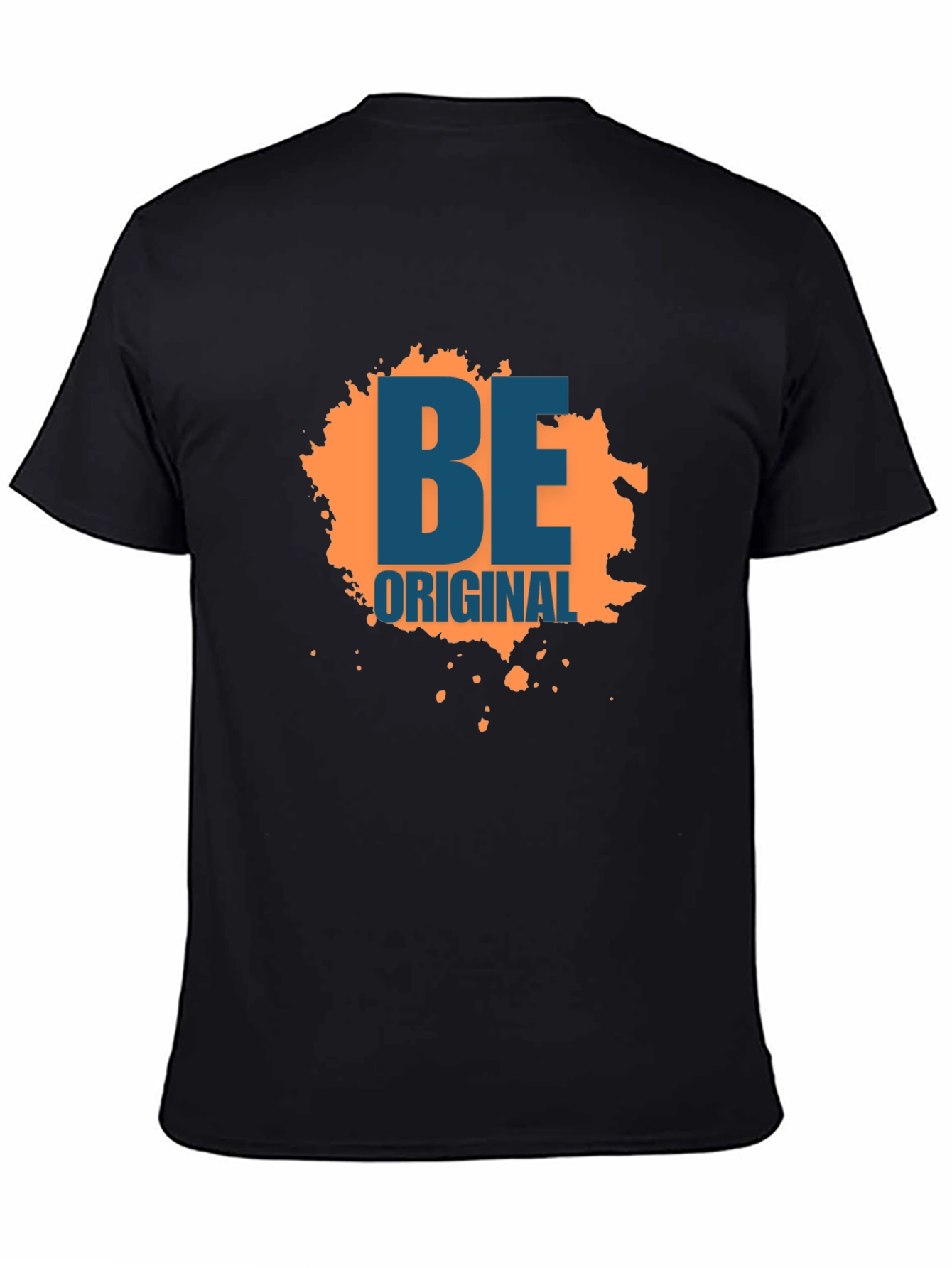 Be Original Graphic Tee - Black Cotton Blend