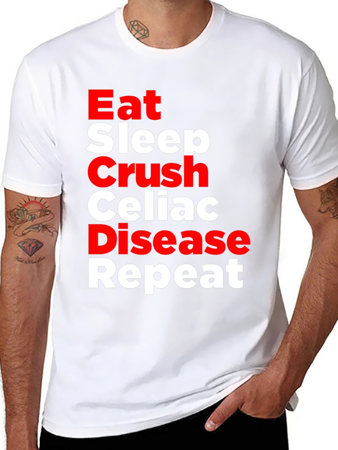 Eat Sleep Crush Celiac Disease Repeat T-Shirt