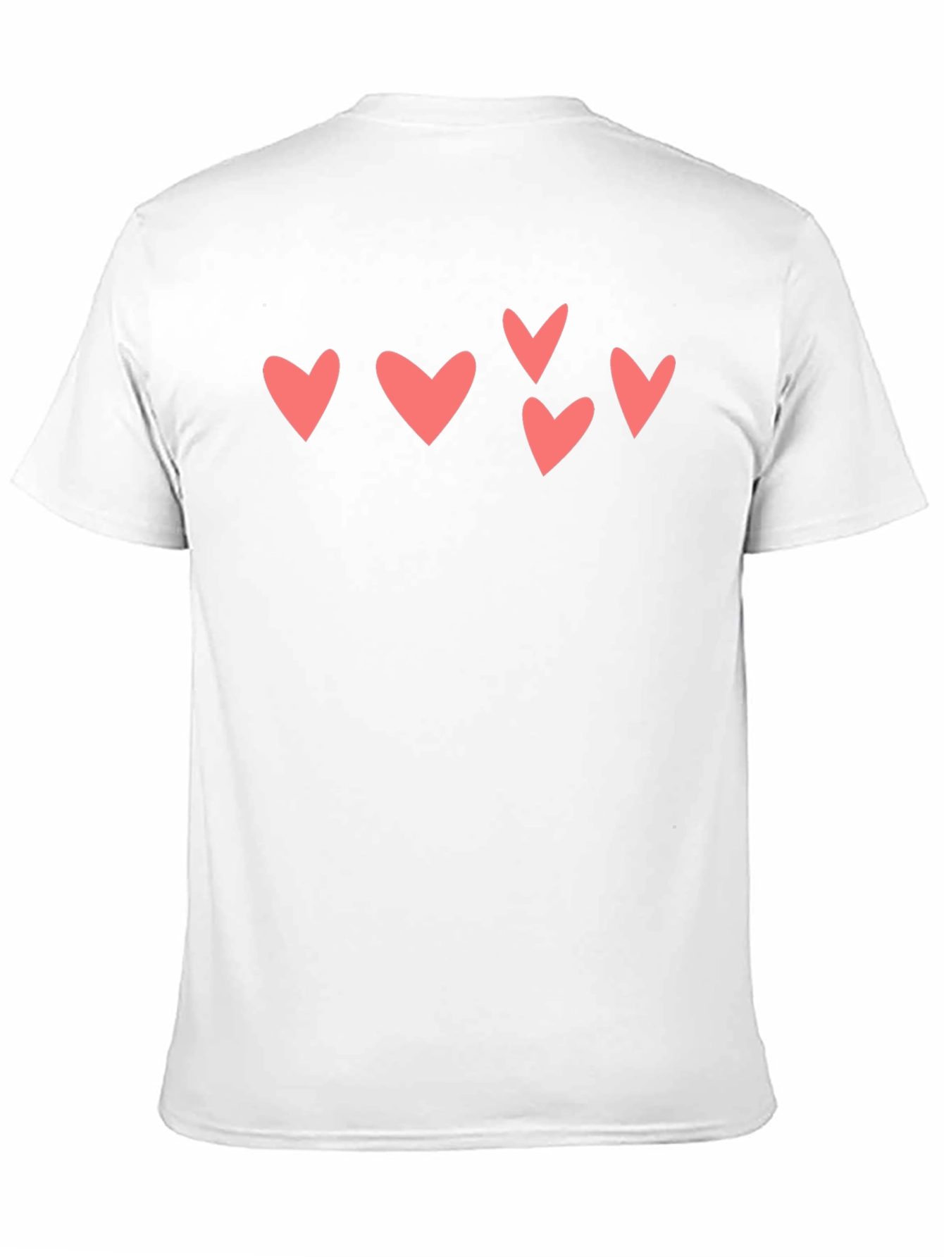 Heart Print Black T-Shirt