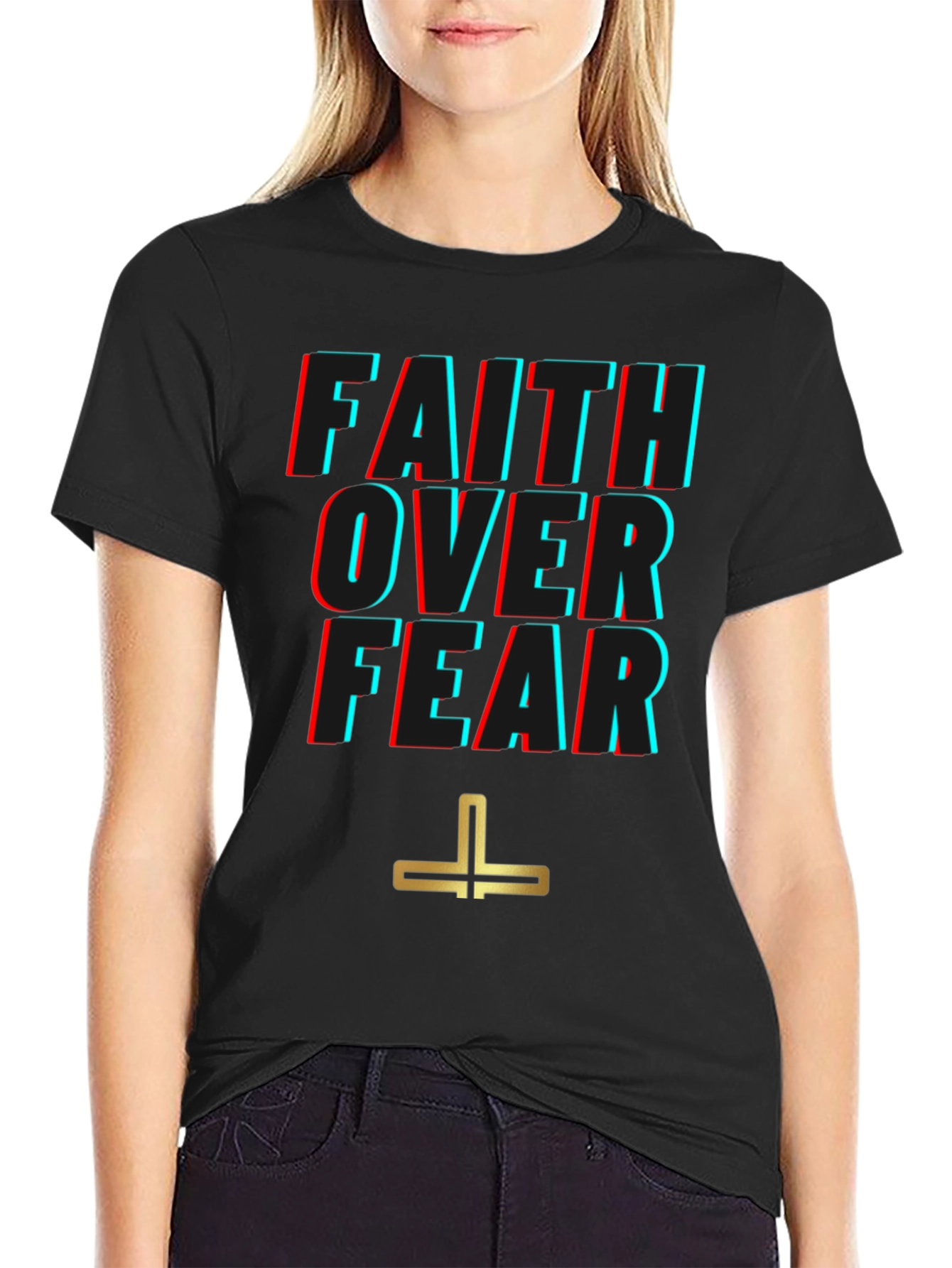 Faith Over Fear Graphic Tee - Stylish Comfort