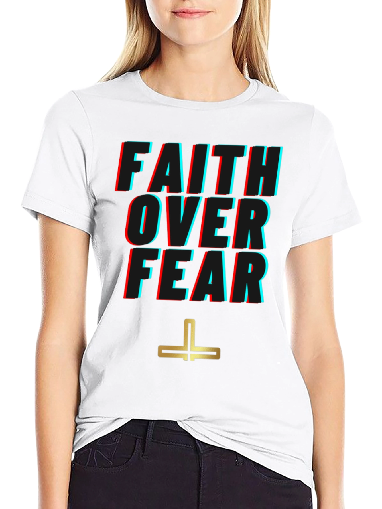 Faith Over Fear Graphic Tee - Stylish Comfort